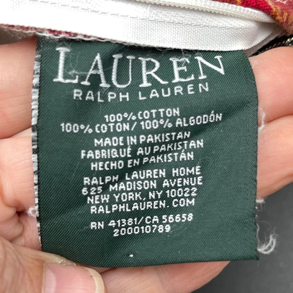 VTG Lauren Ralph Lauren Galahad Red Paisley 22